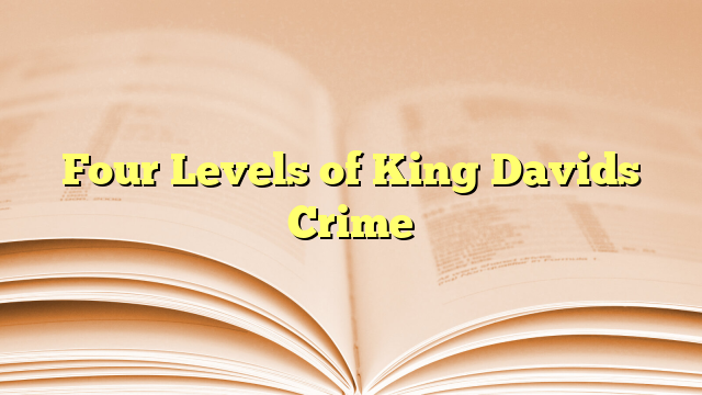 Four Levels of King David's Crime