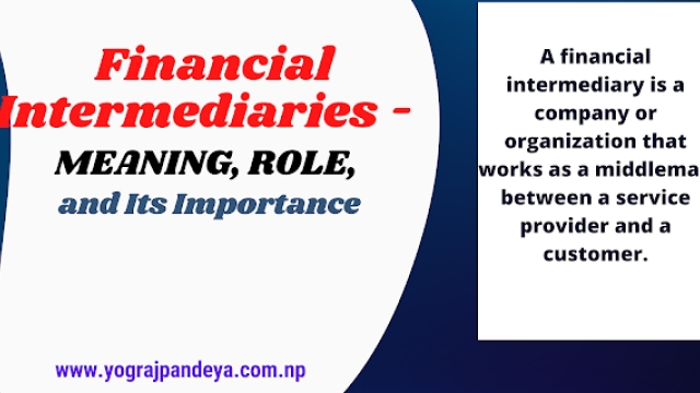 Financial Intermediaries – Meaning, Role and Its Importance